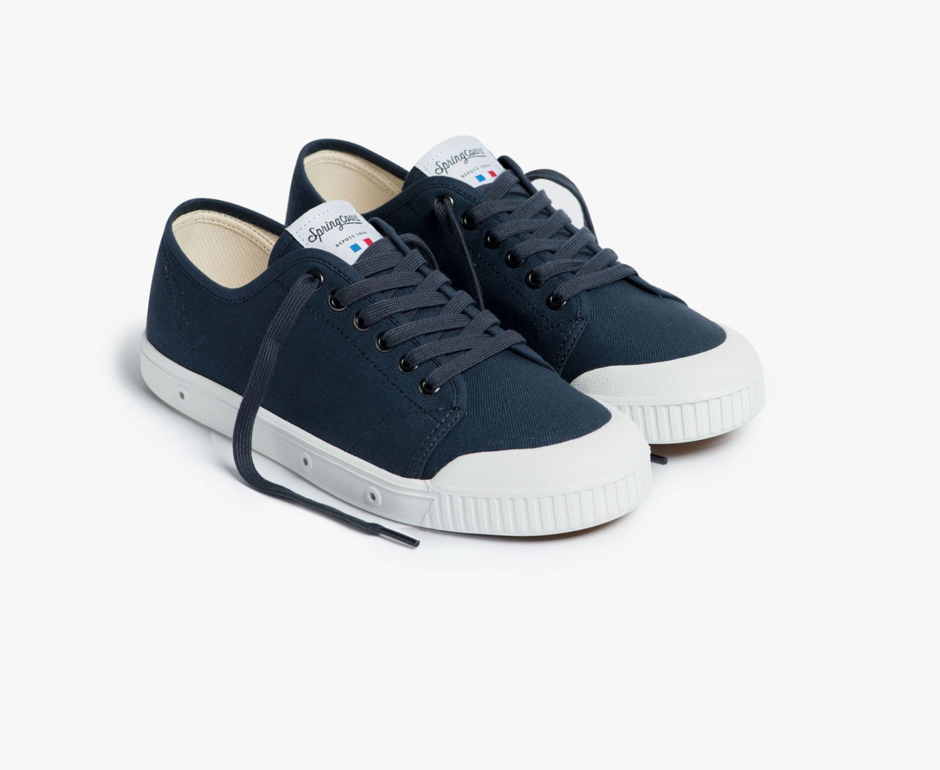 Spring Court G2 CANVAS Men's Trainers Dark Blue | South Africa-39DLJZFXK